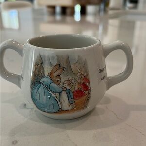 Wedgwood PeterRabbit White Porcelain Two-Handled Baby Cup